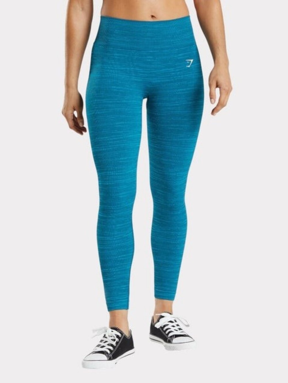 Gymshark Adapt Marl Seamless Leggings Size Medium Green Static Running Travel